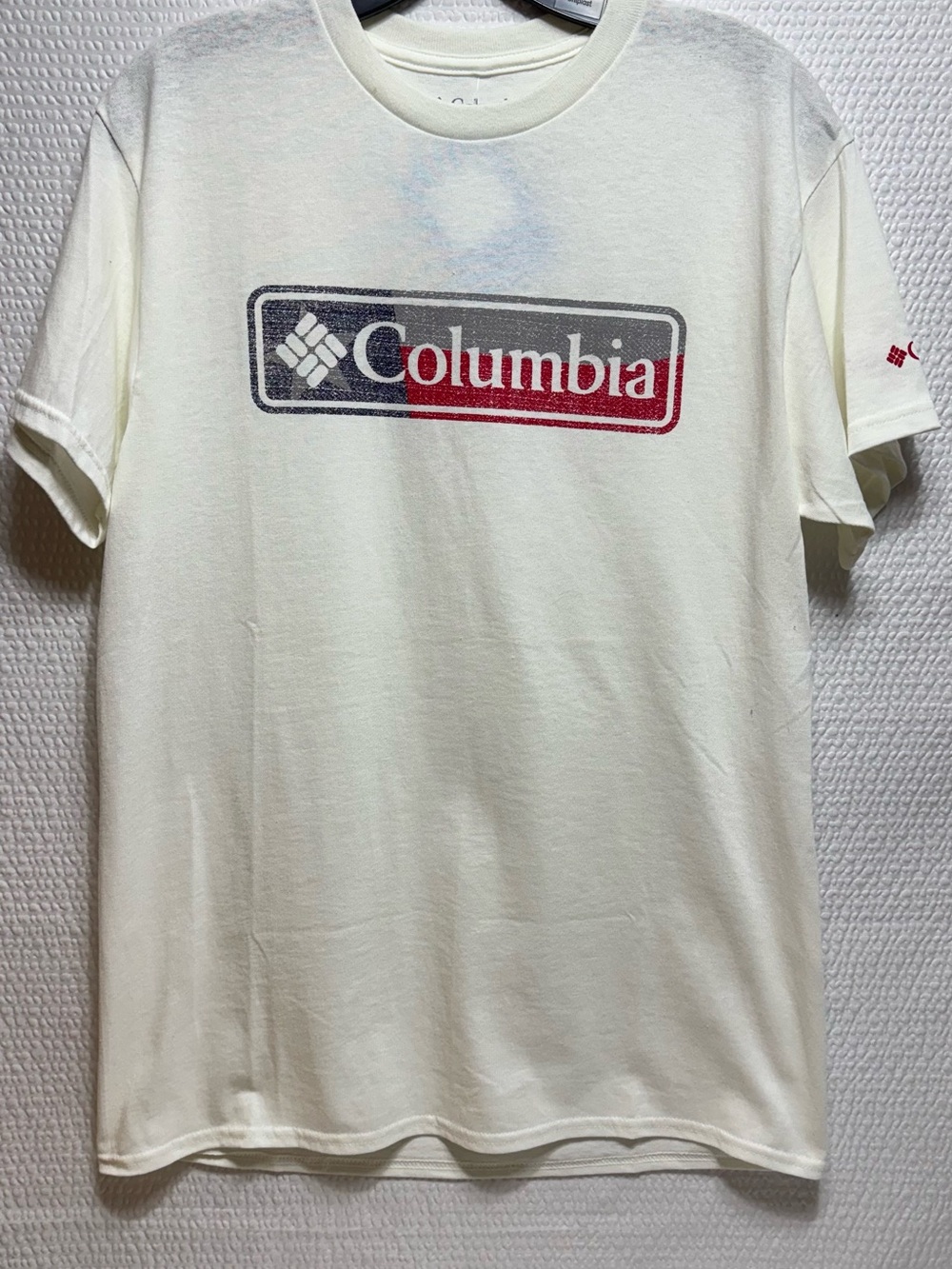 Columbia Men's White Logo Graphic Tee